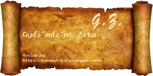 Gyémánt Zita névjegykártya